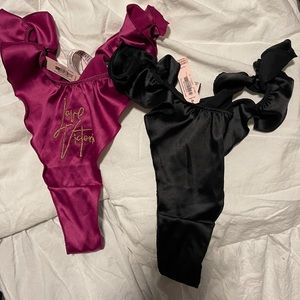 Lot of 2 size large ruffle VS things NWT